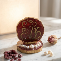 Ganesha Resin Geode Art